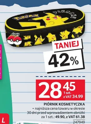 Piórnik kosmetyczka Pokémon promocja w Selgros