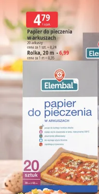 Papier do pieczenia w arkuszach promocja w Leclerc