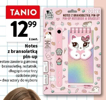 Notes z bransoletką pin-up Cleo & Frank promocja w Intermarche