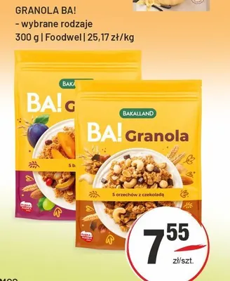 Granola BA! FoodWell promocja w Sedal