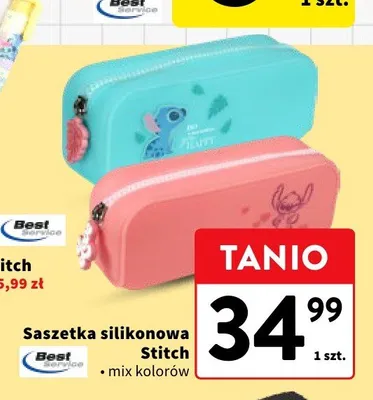 Saszetka silikonowa Stitch promocja w Intermarche