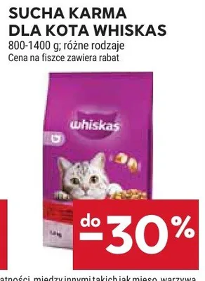 Sucha karma dla kota Whiskas promocja w Stokrotka