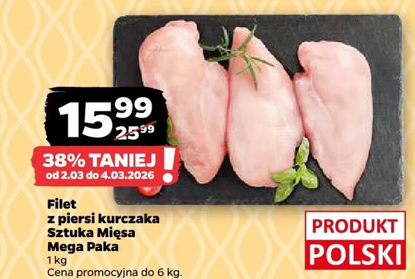 Filet z piersi kurczaka Mega Paka Sztuka Mięsa promocja
