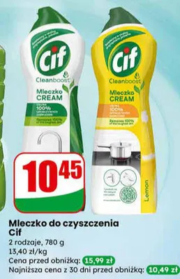 Mleczko do czyszczenia promocja w Dino