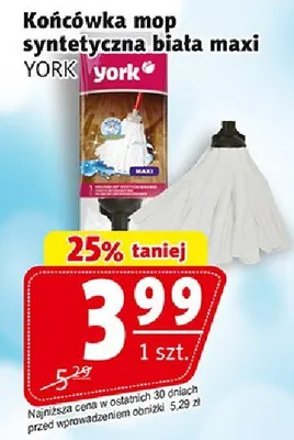 Końcówka mop syntetyczna biała maxi promocja w Prim Market