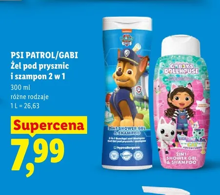 Żel pod prysznic i szampon 2 w 1 Gabi promocja w Lidl