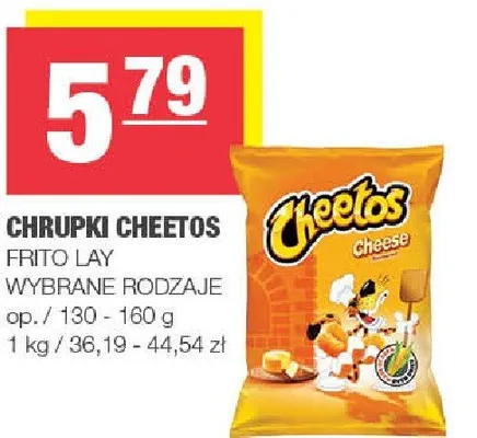 Chrupki Cheetos Frito Lay wybrane rodzaje promocja w SPAR