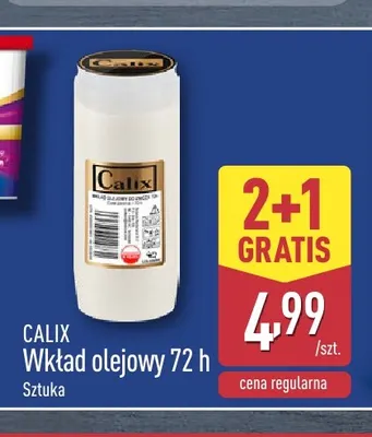 Wkład olejowy Calix 72h promocja w Aldi