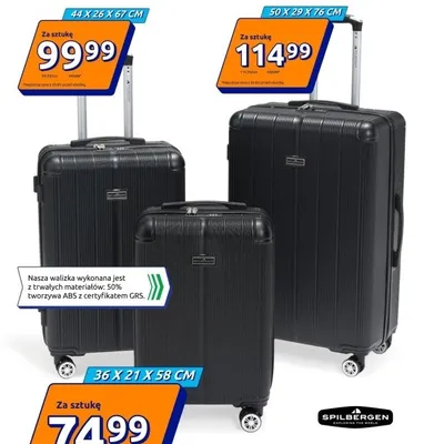 Walizka Budapeszt 44x26x67cm promocja w Action