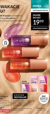 Olejek do ust Avon Nourishing Lip Oil Headline promocja w AVON