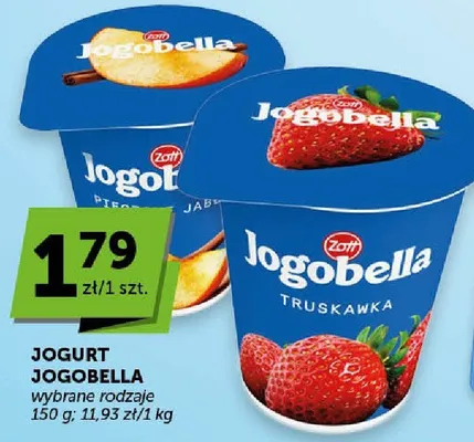Jogurt Jogobella wybrane rodzaje promocja w Euro Sklep