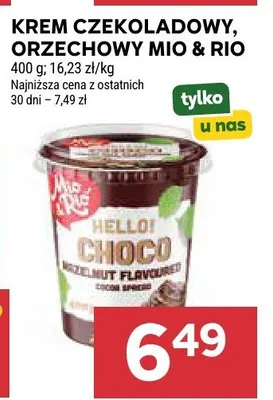Krem czekoladowy orzechowy Mio & Rio promocja w Stokrotka