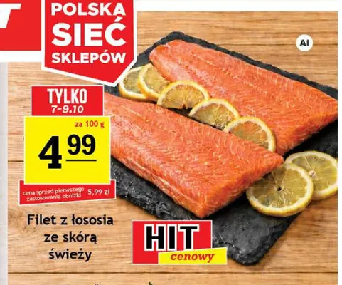 Filet z łososia ze skórą świeży promocja w Gram Market