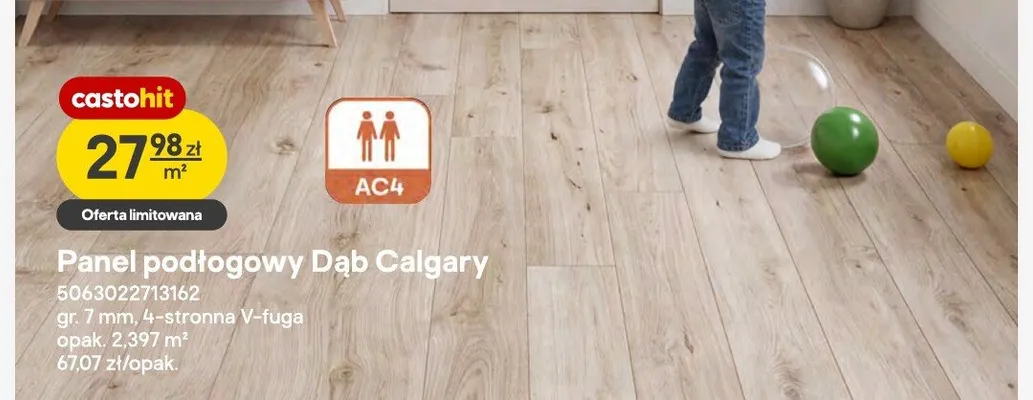 Panel podłogowy Dąb Calgary promocja w Castorama