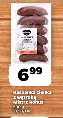 Kaszanka cienka z wątrobą promocja w Netto