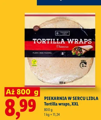 Tortilla wraps XXL Piekarnia w Sercu Lidla promocja w Lidl