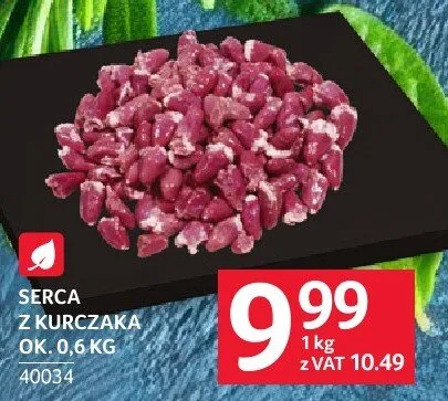 Serca z kurczaka ok. 0.6 kg 70034 promocja w Selgros