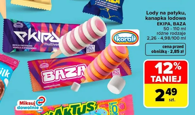 Kanapka lodowa Baza promocja w Carrefour