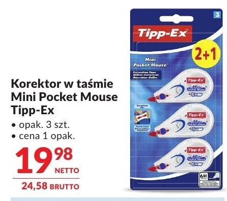 Korektor w taśmie Mini Pocket Mouse Tipp-Ex promocja w Makro