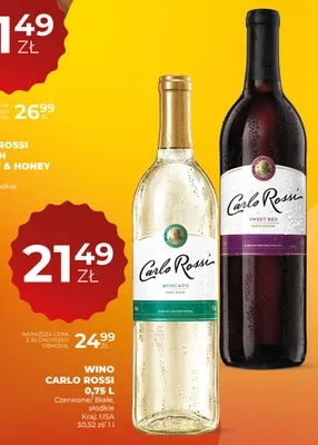 Wino Carlo Rossi Moscato promocja w Duży Ben