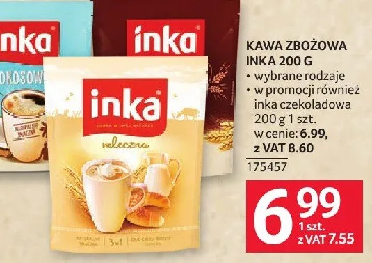 Kawa zbożowa Inka promocja w Selgros