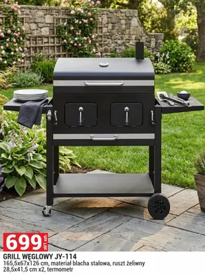 Grill węglowy JY-114 promocja w Merkury Market