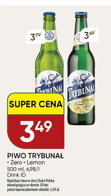 Piwo Trybunał Lemon promocja w Chata Polska