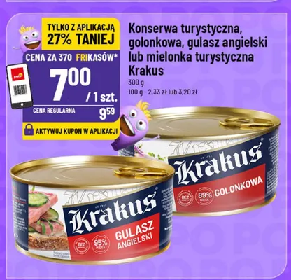 Gulasz angielski Krakus promocja w POLOmarket