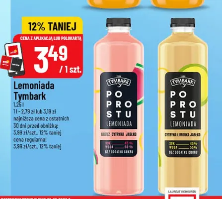 Lemoniada Tymbark cytryna limonka jabłko promocja w POLOmarket