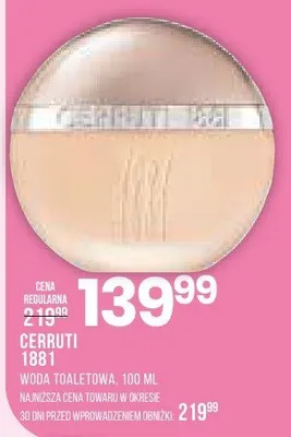 Woda toaletowa 1881 promocja w Drogerie Natura