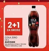 Napój gazowany Cola Zero Auchan promocja w Wafelek