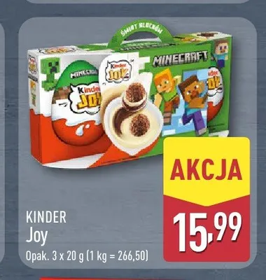 Słodycze Kinder Joy Ferrero 3-pak promocja w Aldi