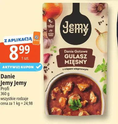 Danie gotowe Jemy Jemy Gulasz mięsny promocja w Leclerc