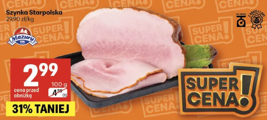 Szynka Starpolska promocja w Delikatesy Centrum