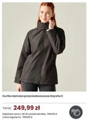 Kurtka damska przeciwdeszczowa Daysha II Regatta promocja w Regatta