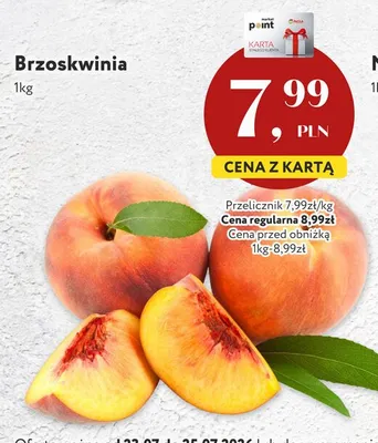 Brzoskwinia promocja w Market Point