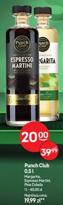 Drink Punch Club Espresso Martini promocja w Żabka
