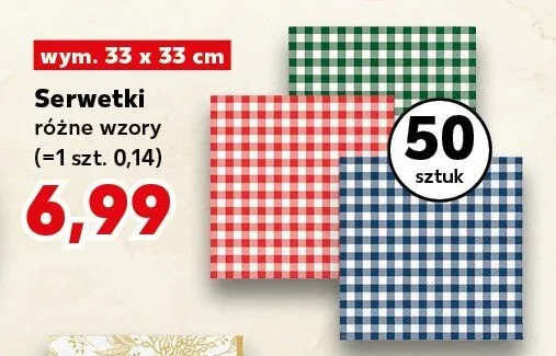 Serwetki papierowe promocja w Kaufland