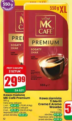 Kawa mielona MK Café Premium promocja w Dino