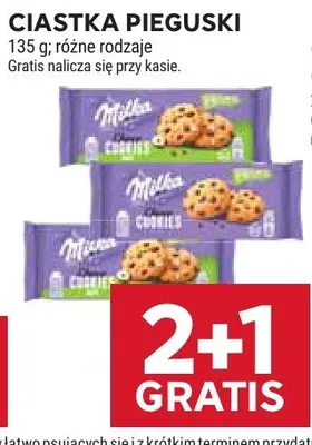 Ciastka Pieguski Milka promocja w Stokrotka