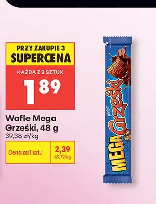 Wafle Mega Grześki promocja w Biedronka