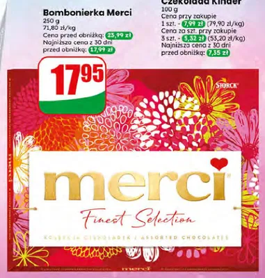 Bombonierka Merci Finest Selection promocja w Dino