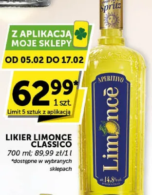 Likier Limonce Classico promocja w Groszek