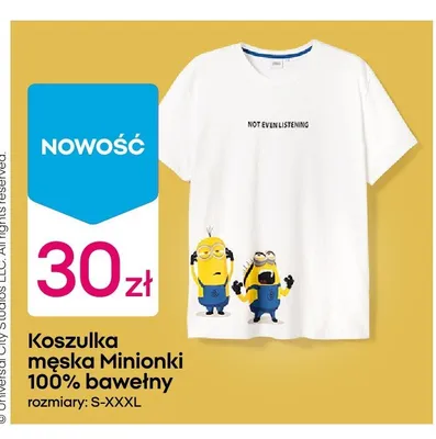 Koszulka męska Minionki promocja w Pepco