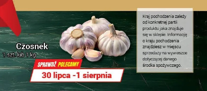 Czosnek promocja w Premium Nasz Sklep