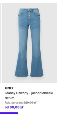 Jeansy Dzwony jasnoniebieski denim ONLY promocja w Lounge by Zalando