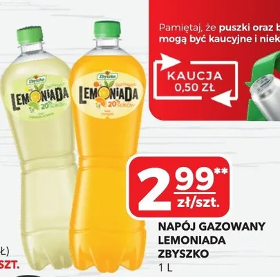 Napój gazowany Lemoniada Zbyszko promocja w Top Market