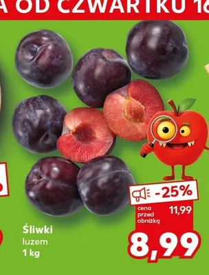Śliwki luzem promocja w Kaufland