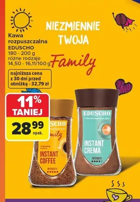 Kawa rozpuszczalna Eduscho Family promocja w Carrefour