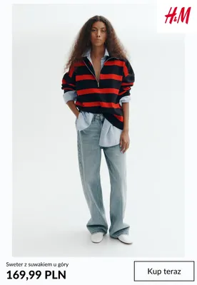 Sweter z suwakiem u góry H & M promocja w H&M